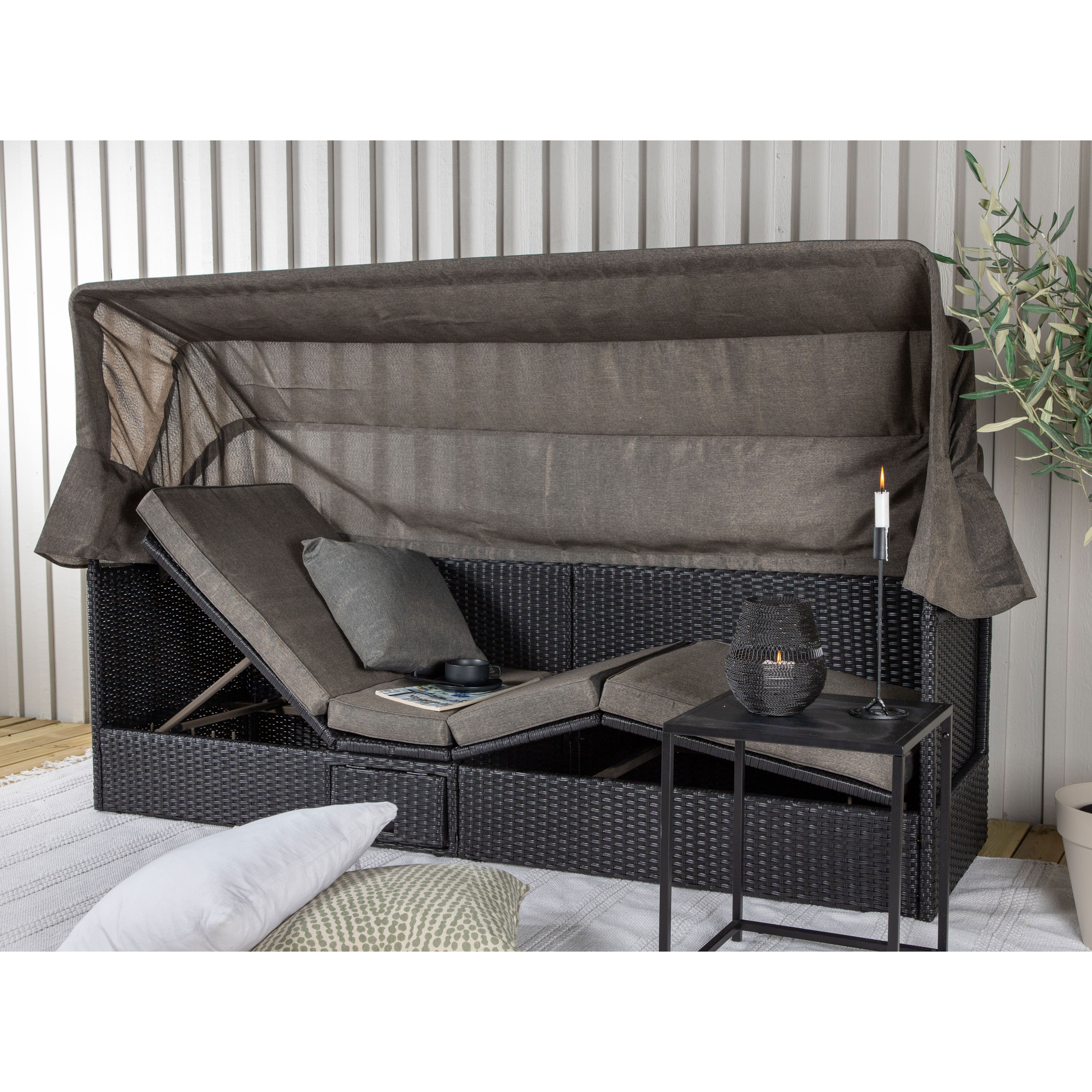 Solsäng Venture Home Nynno med Tak och Ställbar Liggdel