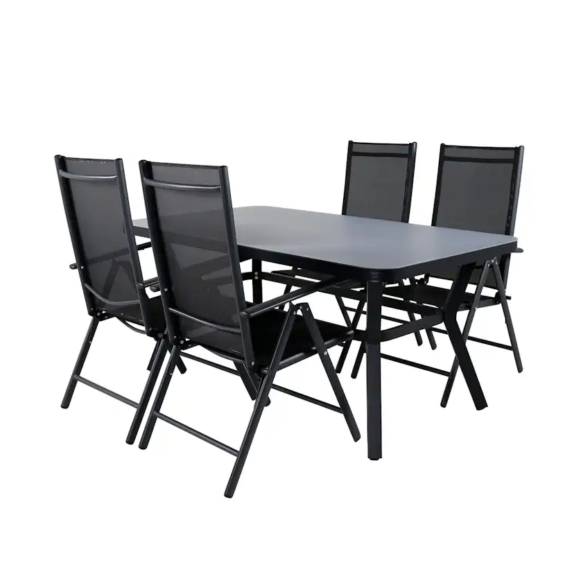 Matgrupp Utomhus Venture Home Vyn med 4 Chair Trädgårdsstolar