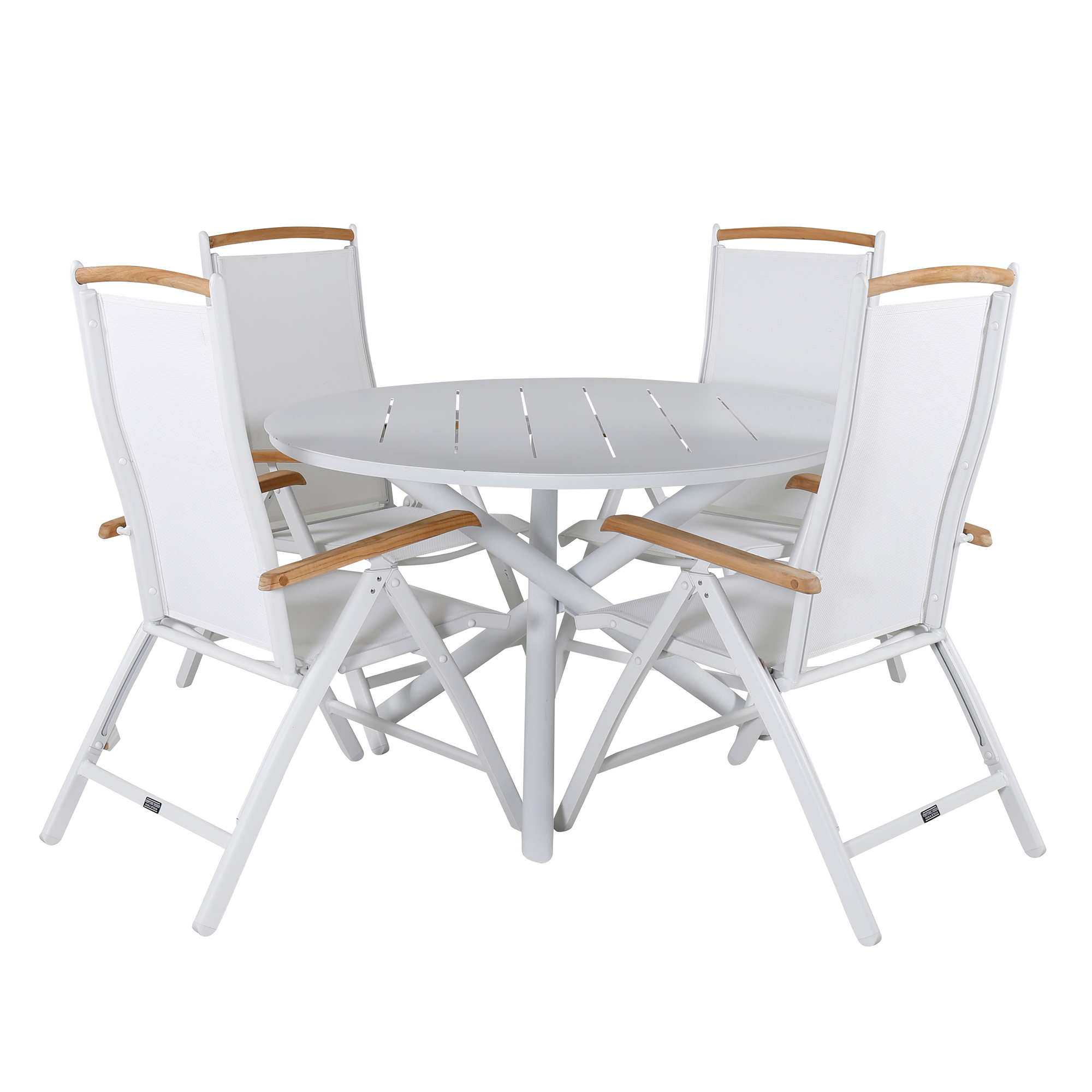 Matgrupp Venture Home Ande med 4 Palle Matstolar