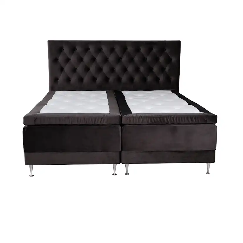 Ställbar Kontinentalsäng Venture Home Vickleby 180x200 Sammet med Sänggavel Föra 180