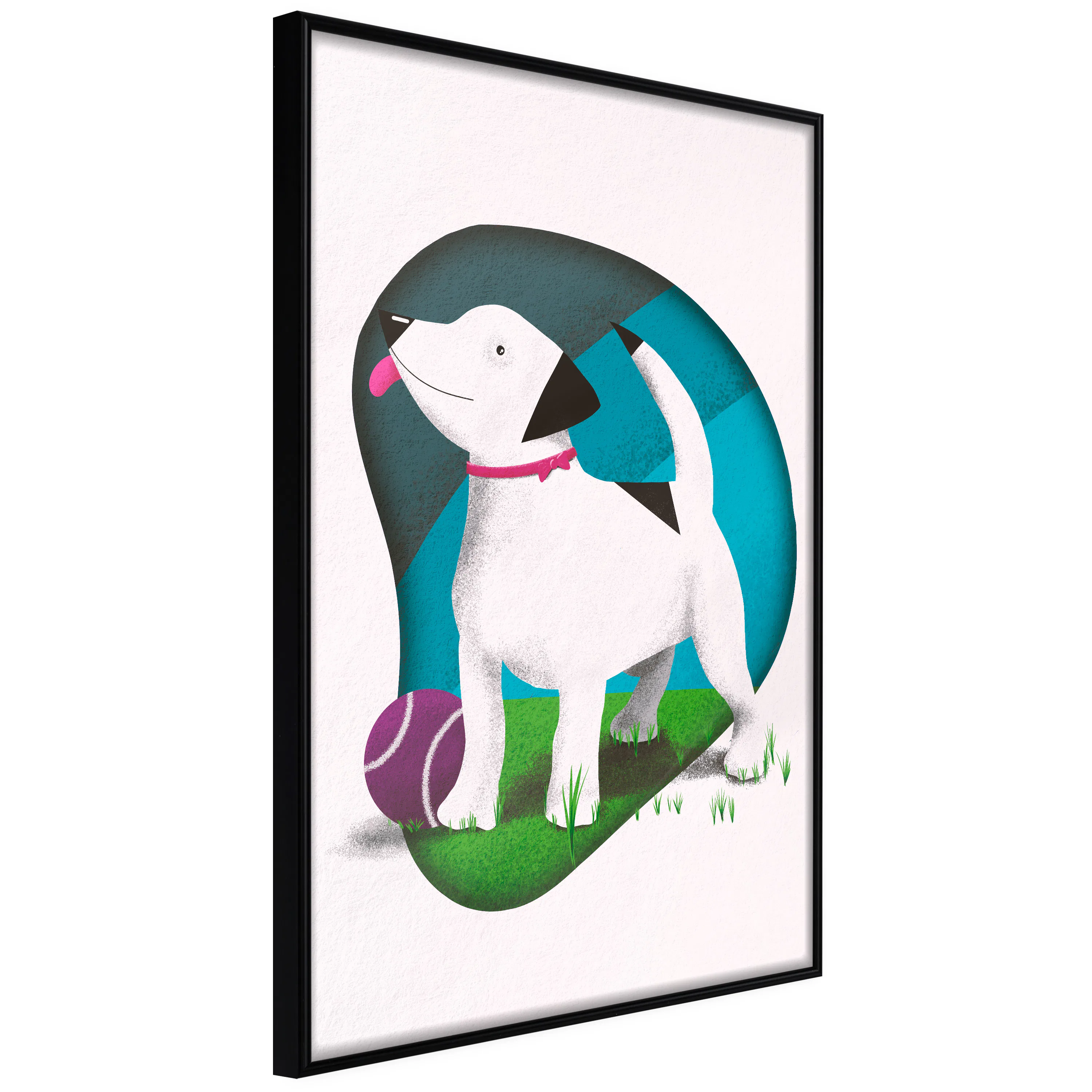 Poster Artgeist Affisch Dog and Ball