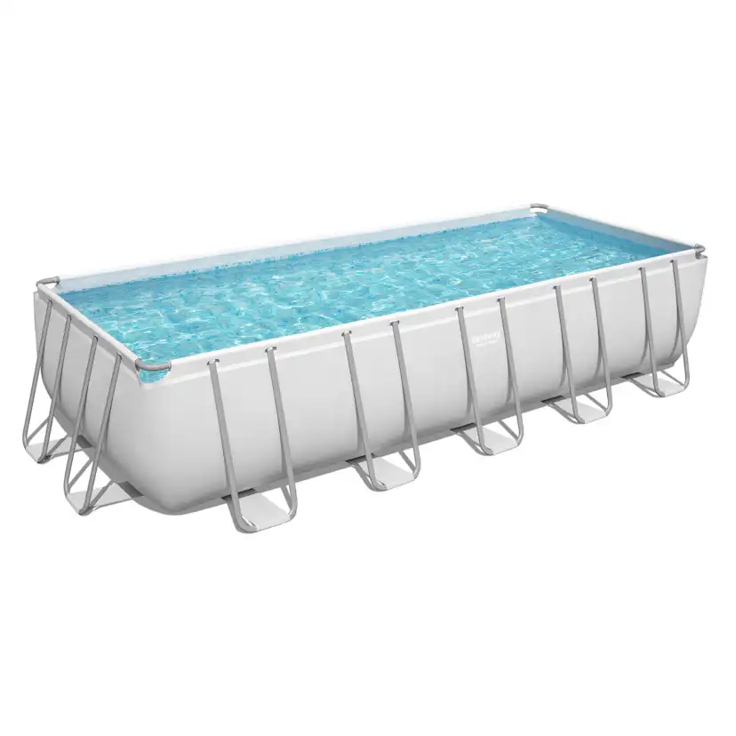 Poolpaket Bestway Power Steel 6,4 x 2,74 m Stålramspool Ovanmark med Filterpump
