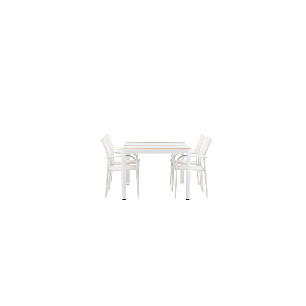 Matgrupp Venture Home Togo med 4 Santorini stolar