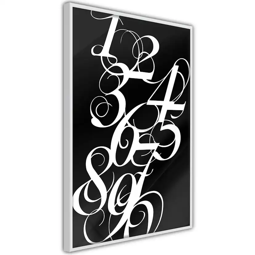 Poster Artgeist Affisch Calligraphy of Numbers