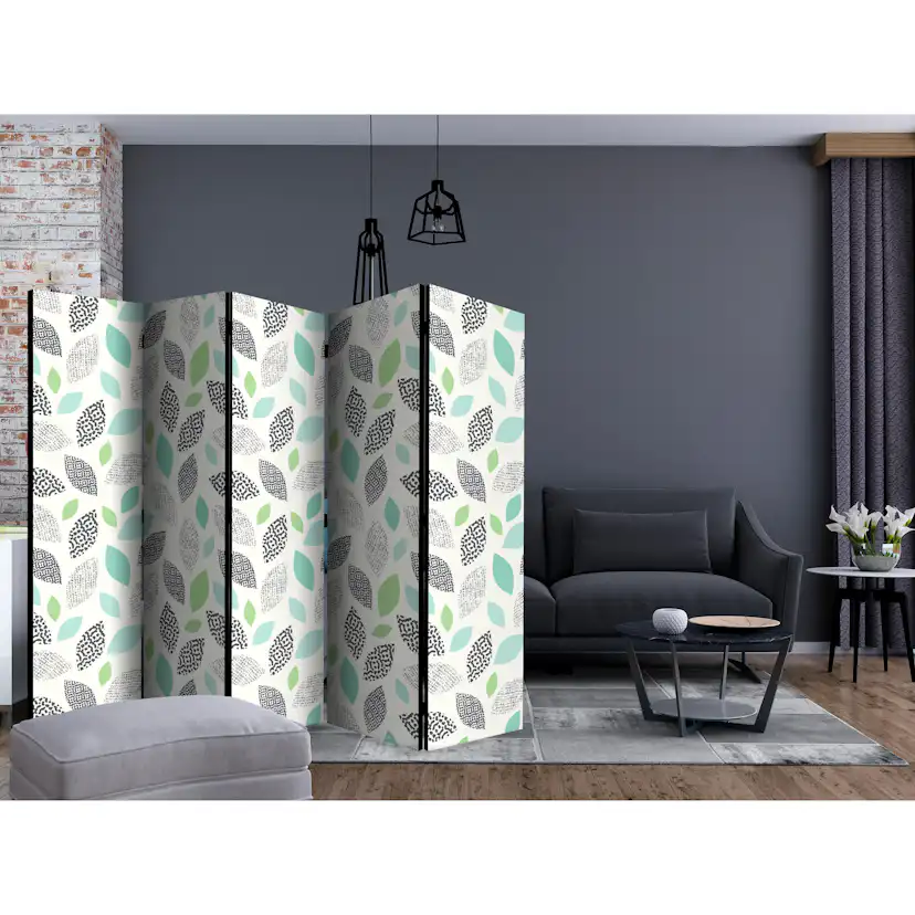 Rumsavdelare Arkiio Patterned Leaves II 225x172 cm