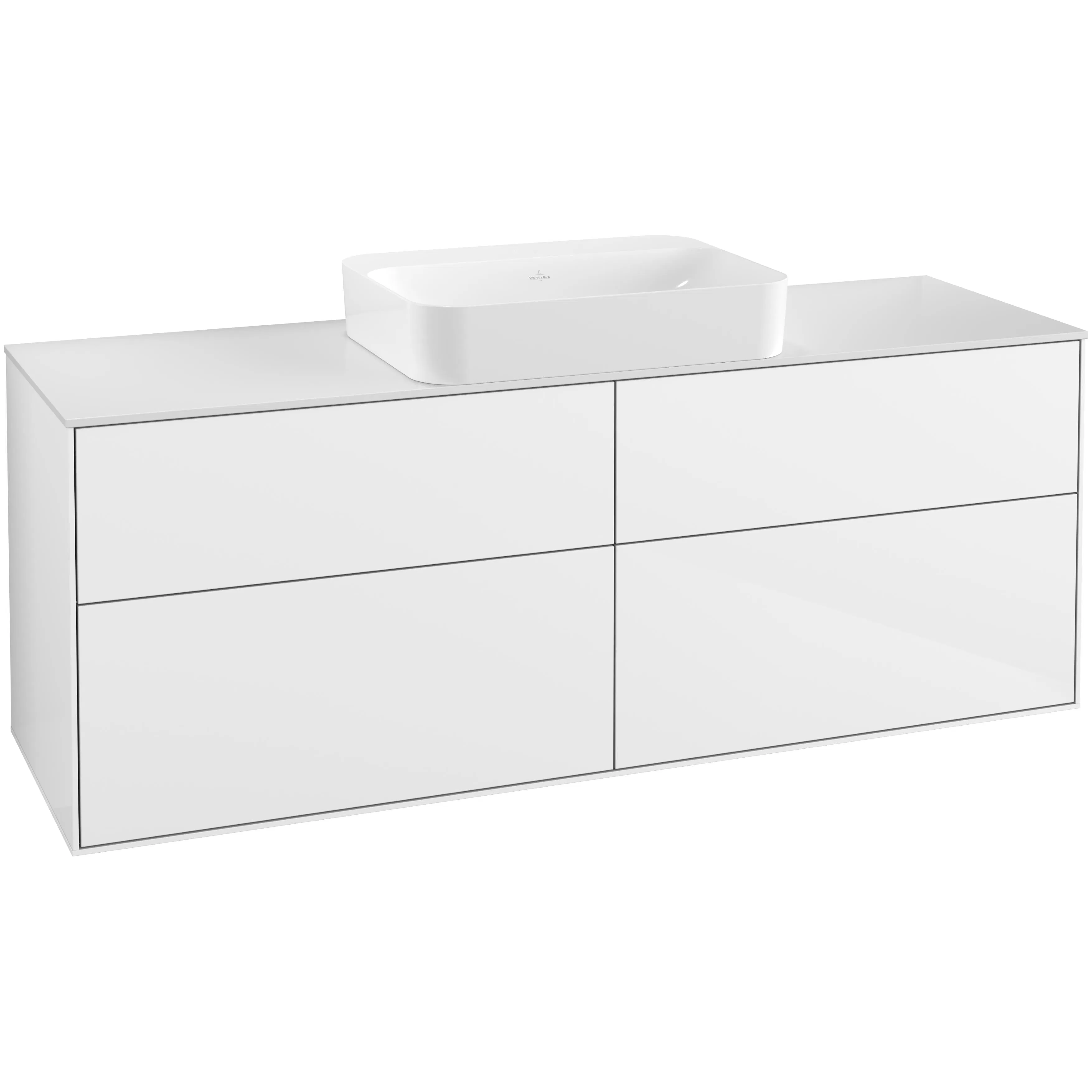 Tvättställsskåp Villeroy & Boch Finion med 4 Lådor och Bänkskiva för Fristående Tvättställ