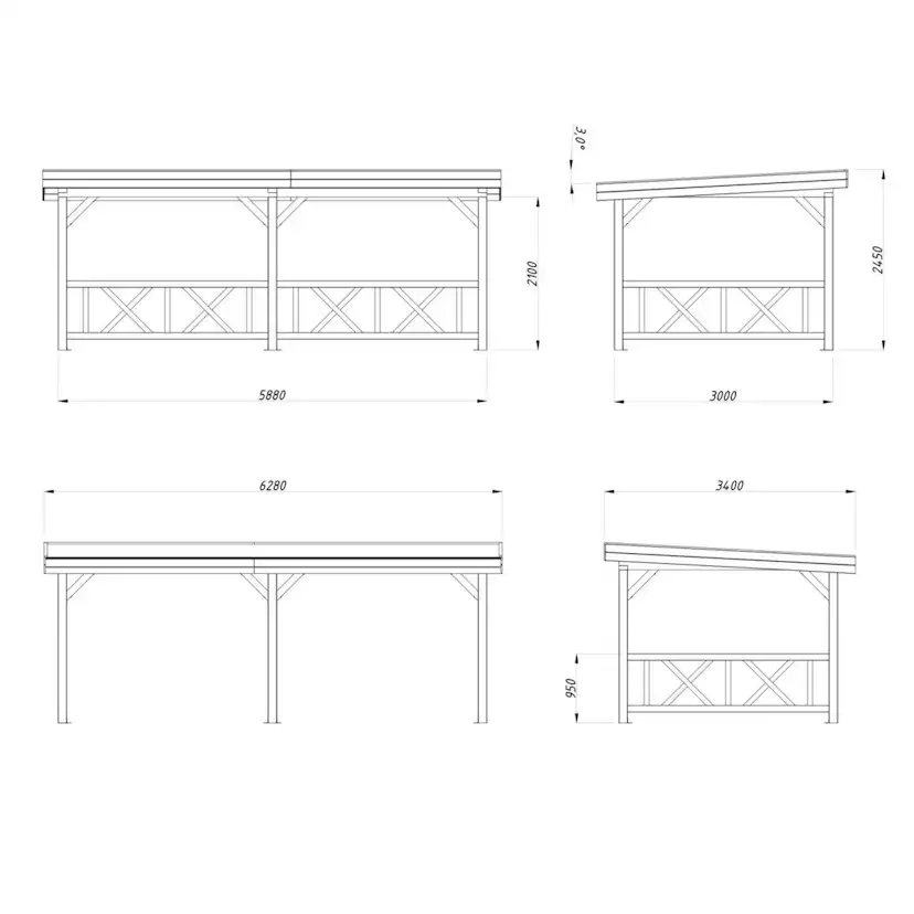Lenna 16,6 m2 Set 307 NO Behandling: Obehandlad