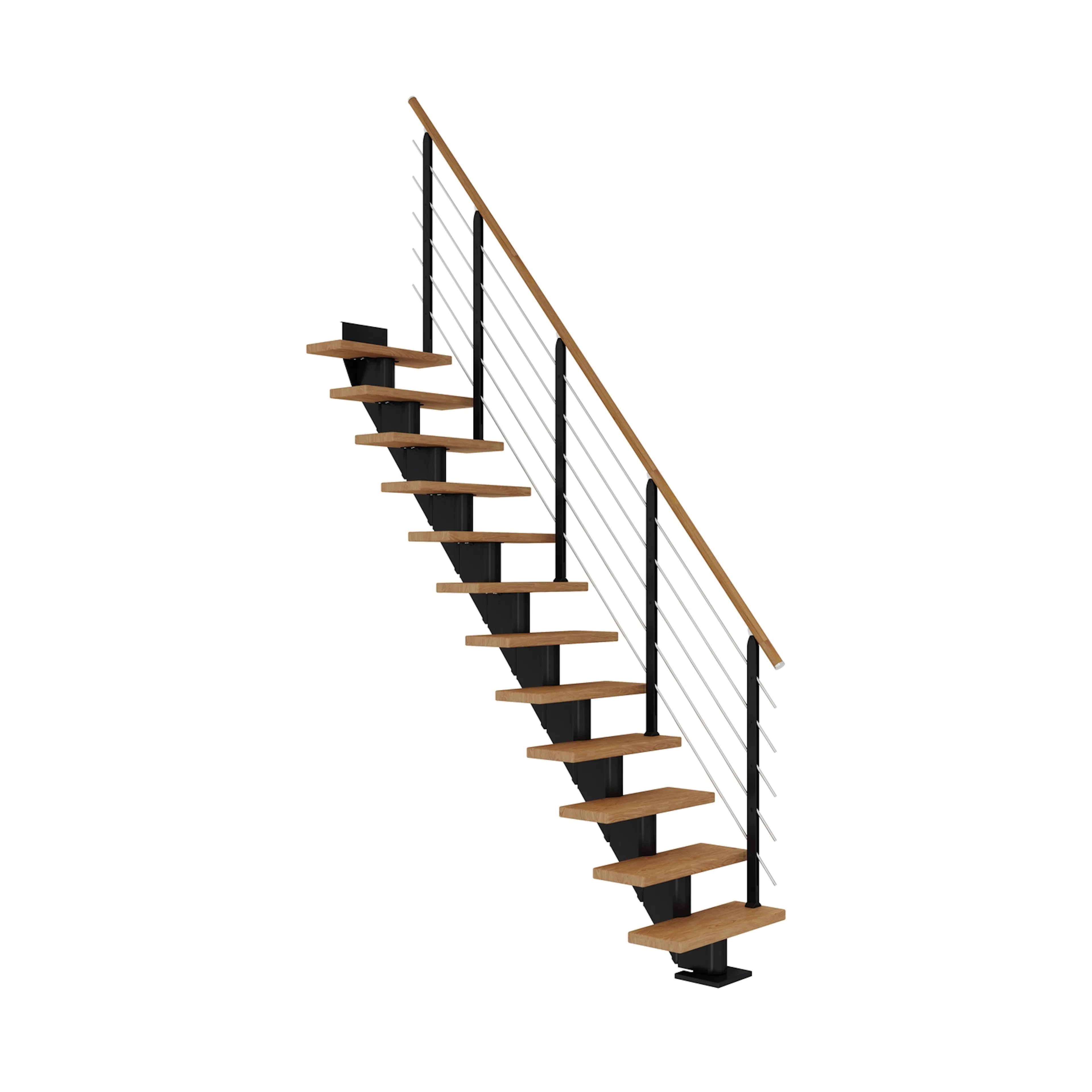 FRANKFURT ek oljad rak svart DESIGN 13T 65W Svart, LxB: 2140x690 mm
