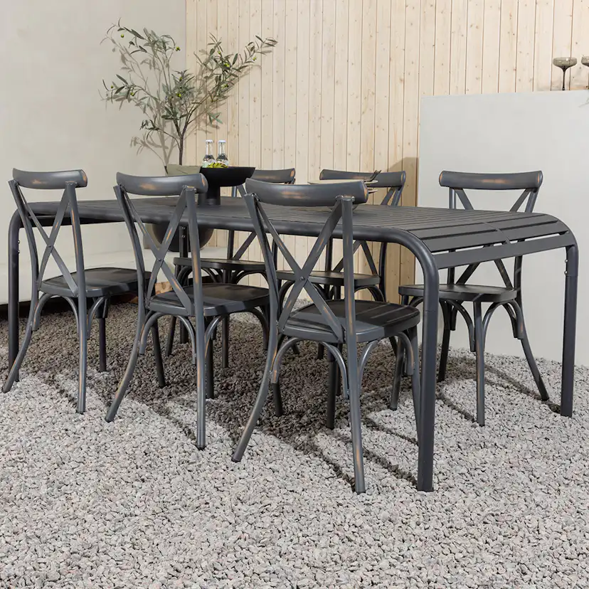 Matgrupp Venture Home Borneo Bord med 6 Tablas Stolar