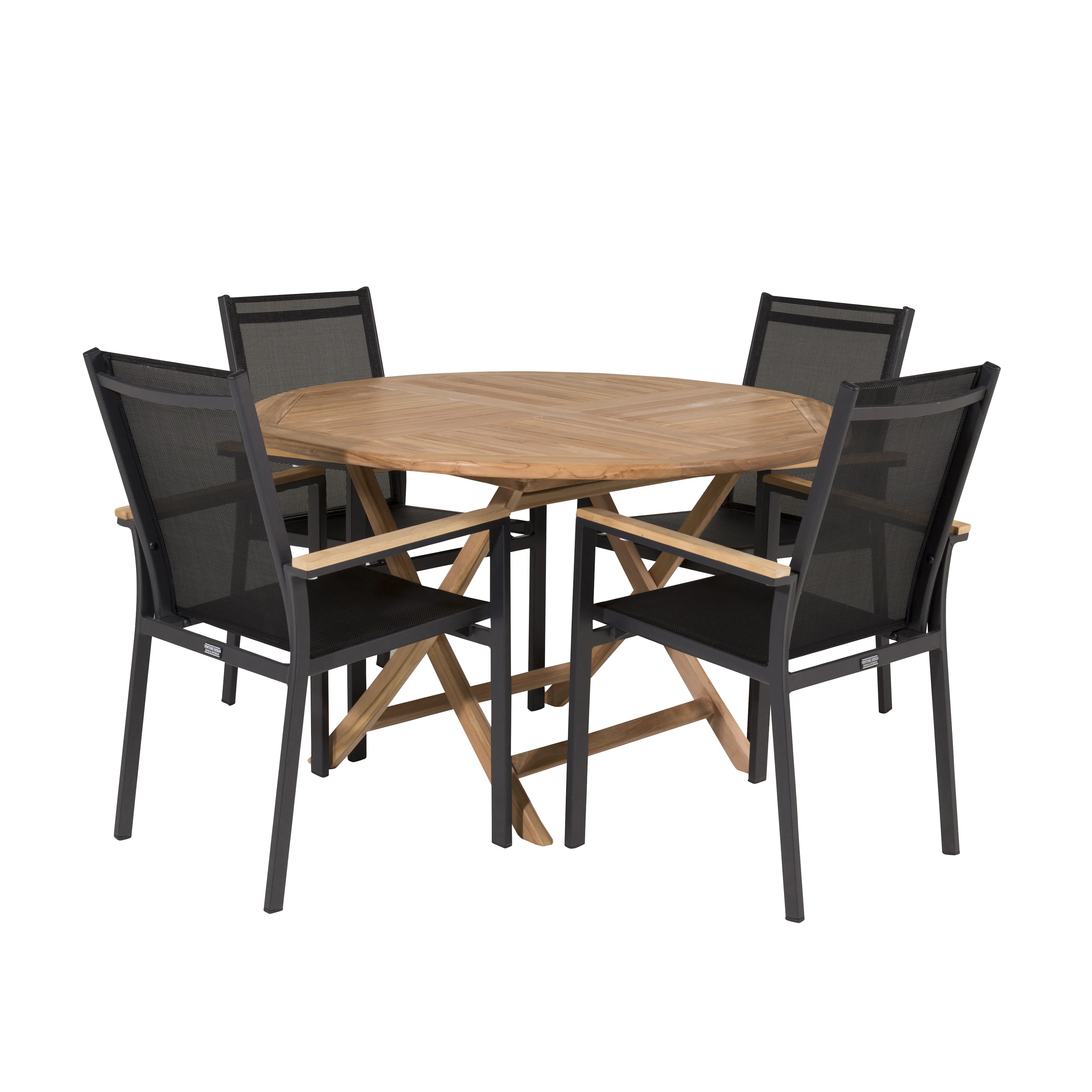 Matgrupp Venture Home Kiara Ø 120 med 4 Thea Matstolar