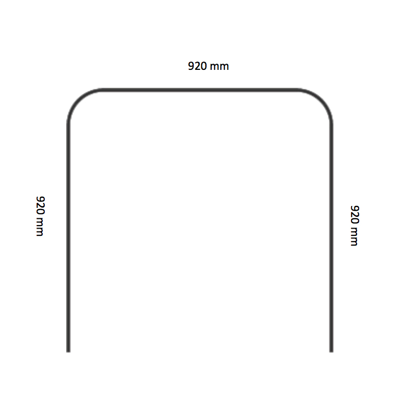 Duschsarg Leijma Stabil U-form
