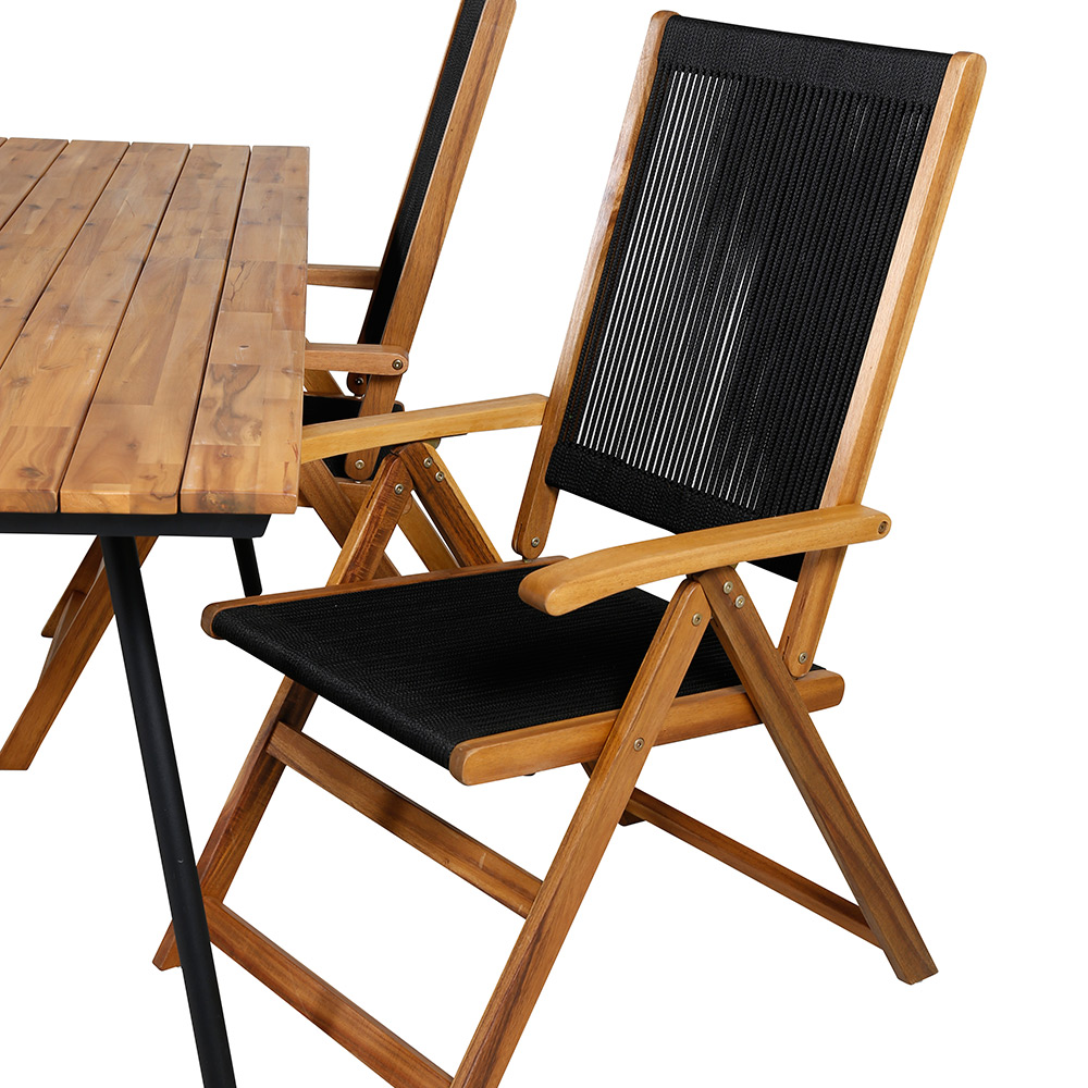 Matgrupp Venture Home Chane med 4 Jimbo Vikbara Matstolar
