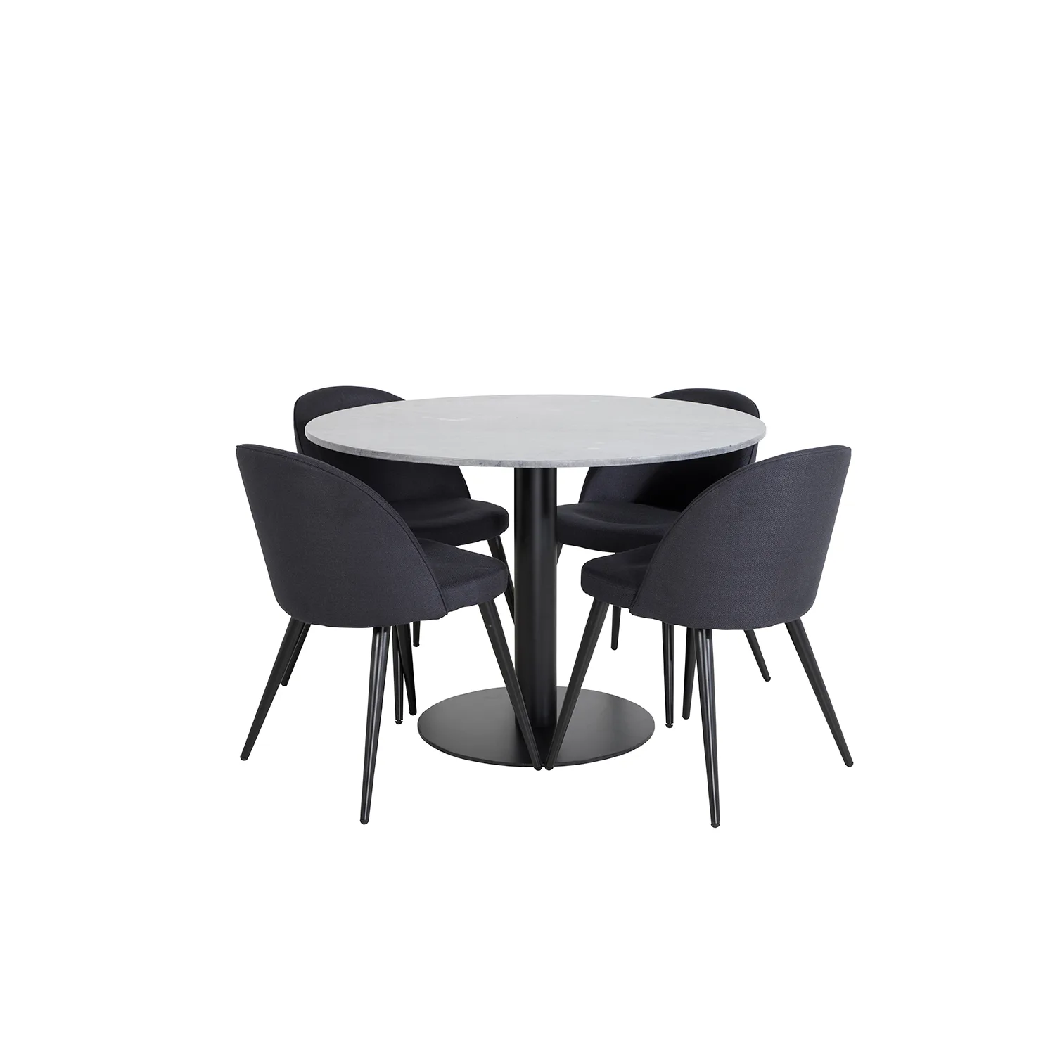 Matgrupp Venture Home Estelle med 4 Valentina Stolar PolyEstelletyg