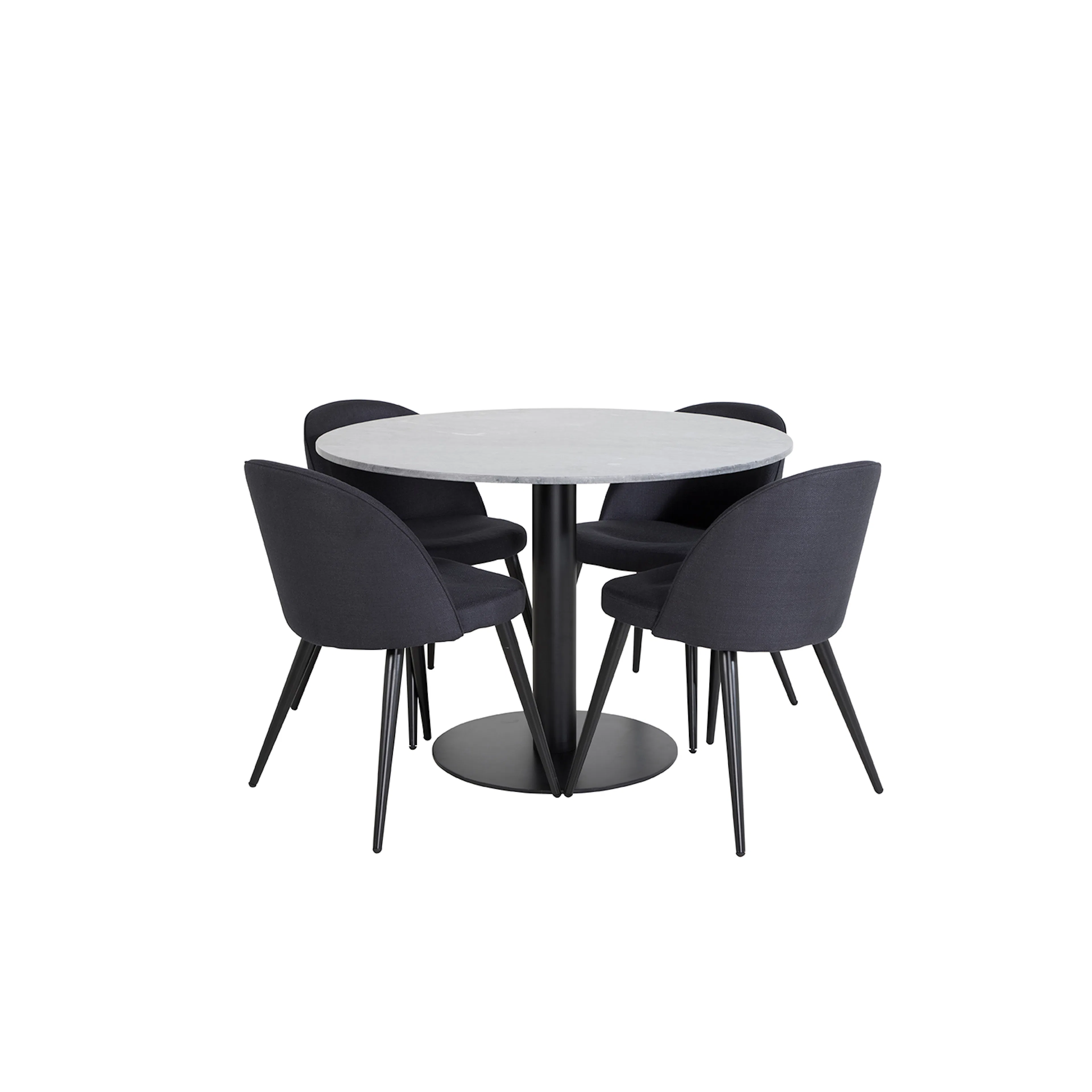 Matgrupp Venture Home Estelle med 4 Valentina Stolar PolyEstelletyg