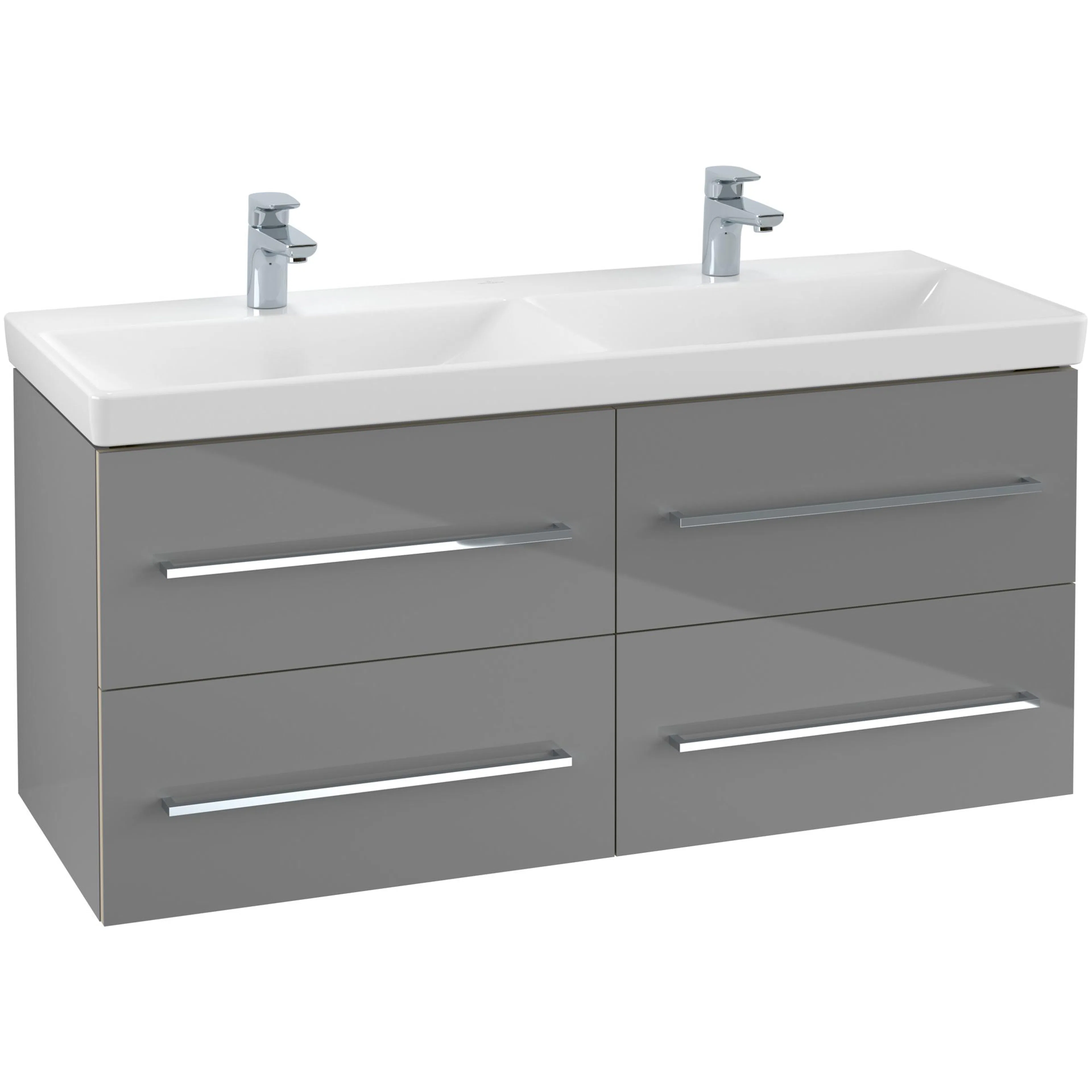 Tvättställsskåp Villeroy & Boch Avento 118 cm med 4 lådor för Dubbla Tvättställ