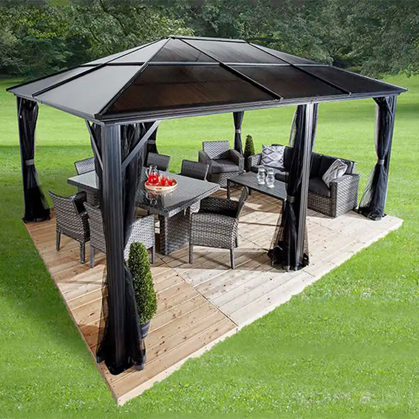 Pergola gop Meridien 18 m² för Altan Inkl Myggnät