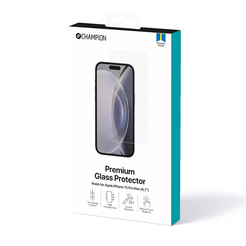 Skärmskydd Champion iPhone 15 Pro Max