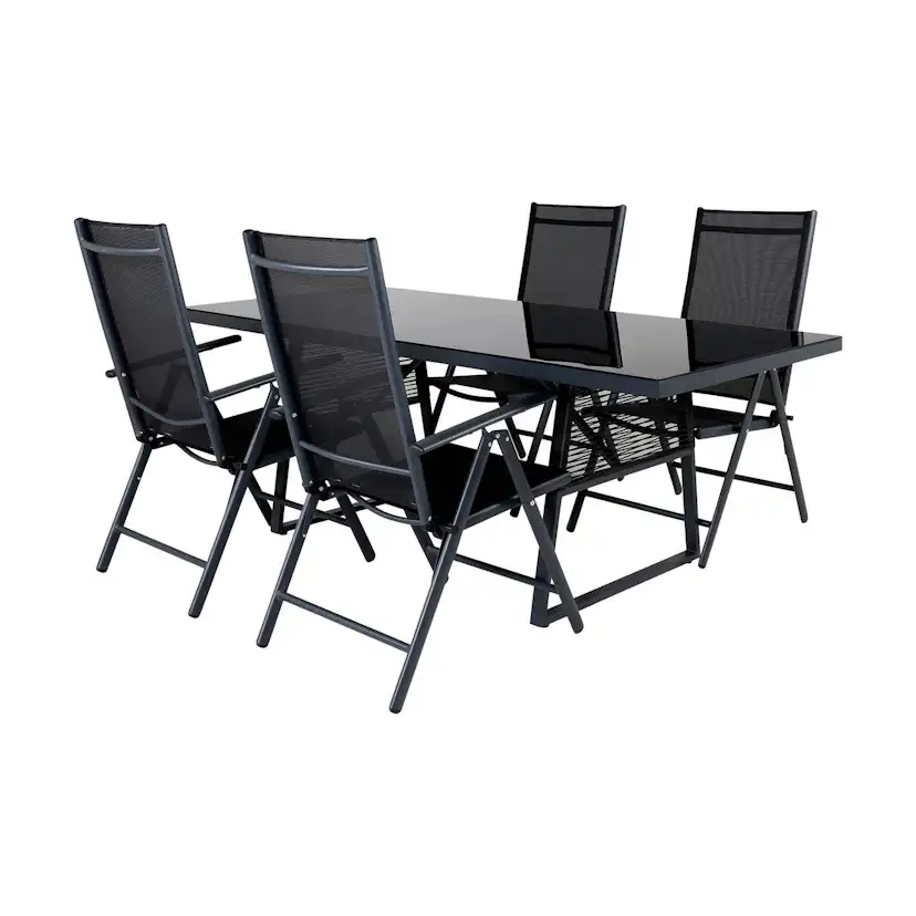 Matgrupp Venture Home Dallas Matgrupp Utomhus 193cm med 4 Break Positionsstolar