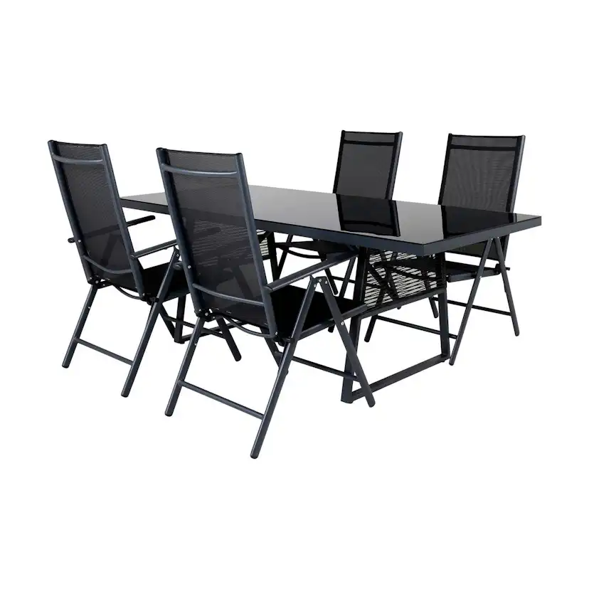 Matgrupp Venture Home Dallas Matgrupp Utomhus 193cm med 4 Break Positionsstolar