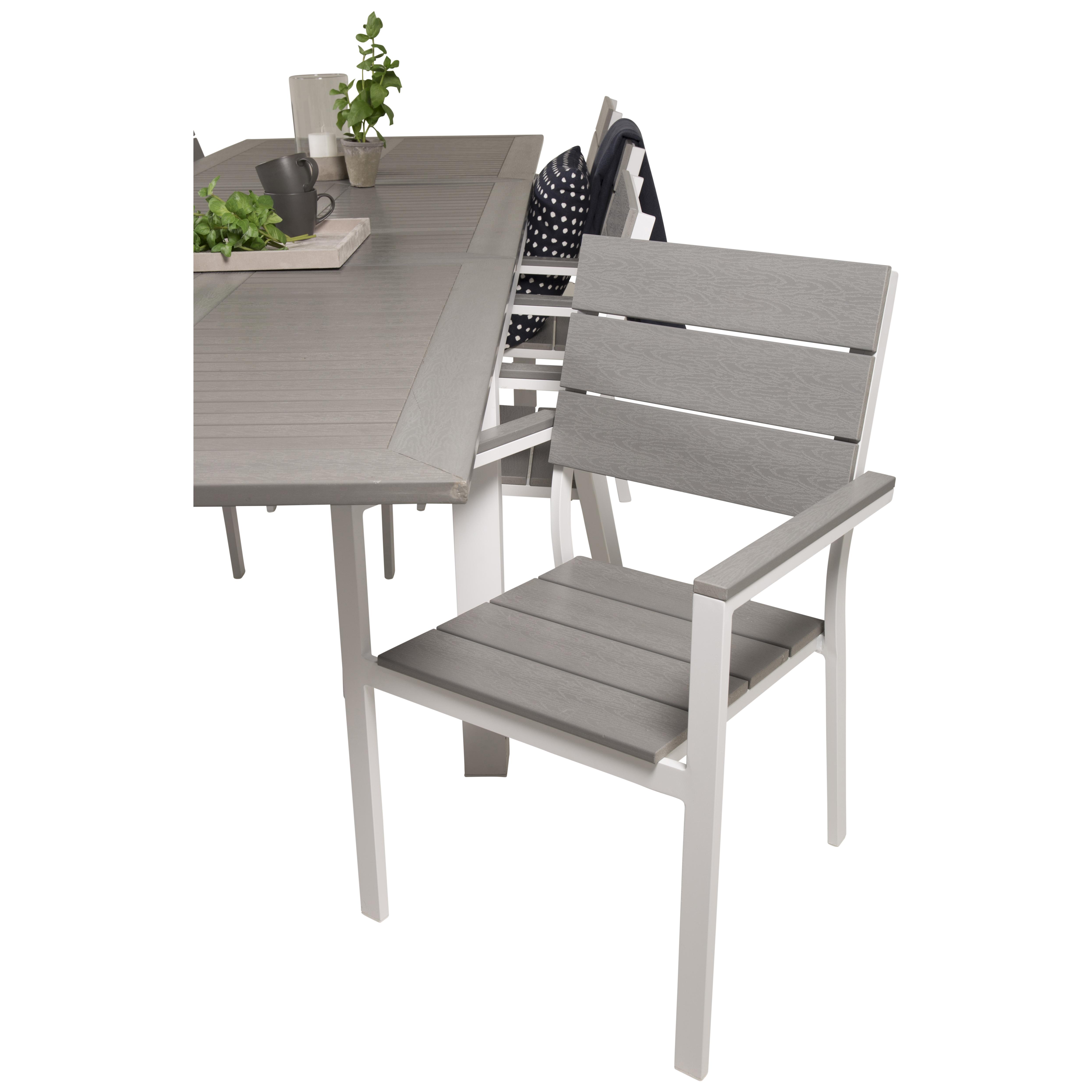 Matgrupp Venture Home Aleyna 224/324 med 8 Lova Stolar