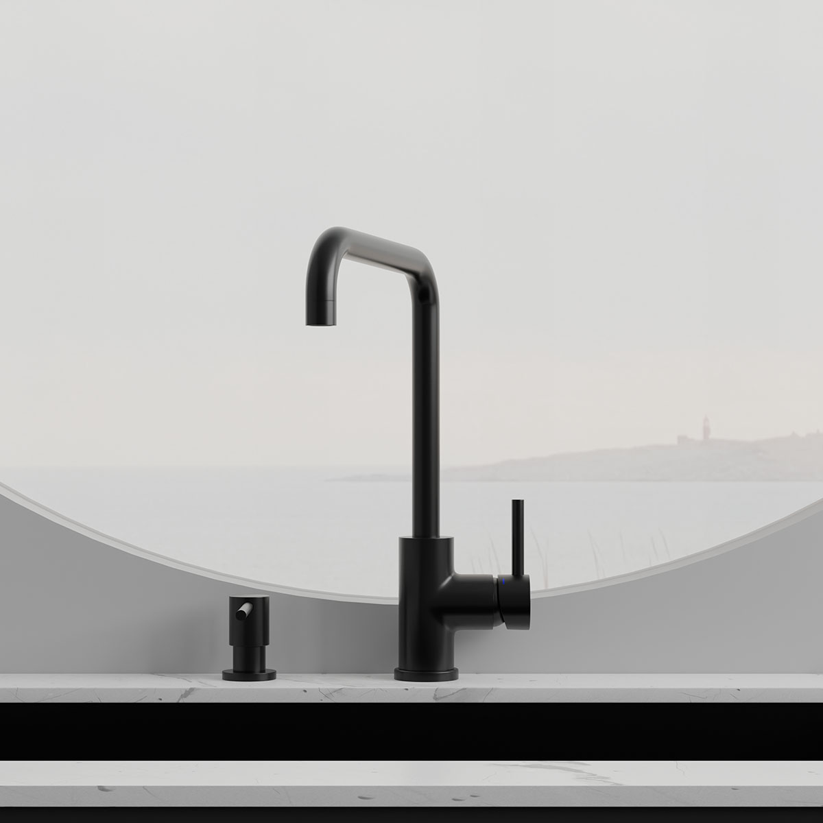Köksblandare Scandtap Steel Square Rostfritt Stål