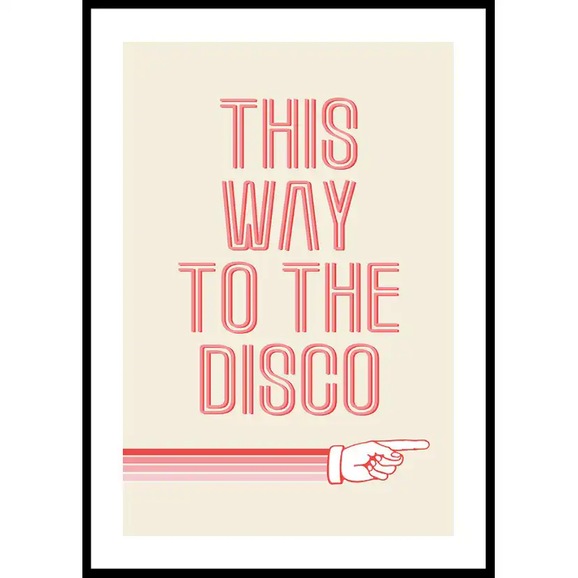 Poster Gallerix This Way To The Disco