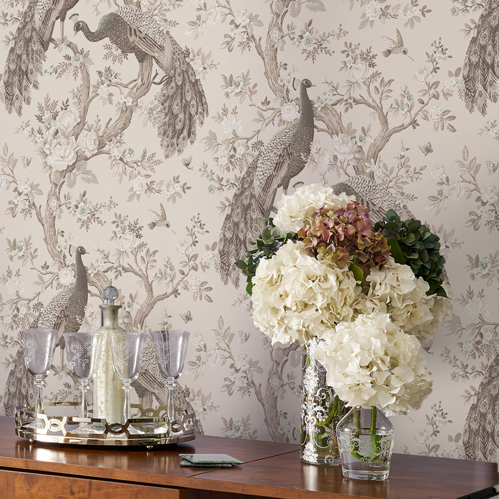 Tapet Laura Ashley Belvedere Soft Truffle