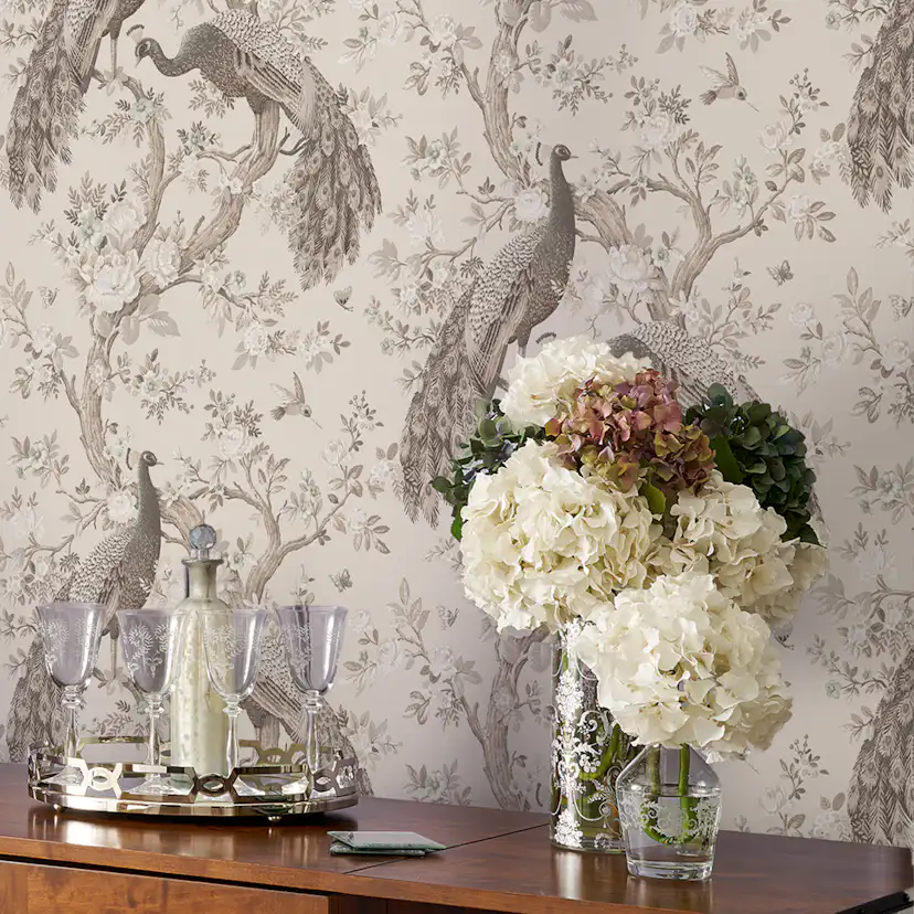 Tapet Laura Ashley Belvedere Soft Truffle