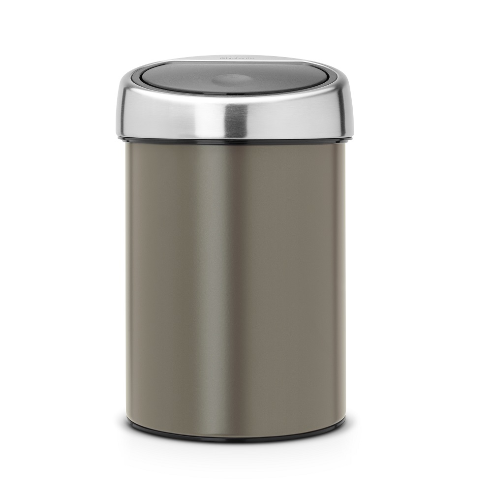 Soptunna Brabantia Touch Bin 3 L Brilliant Steel