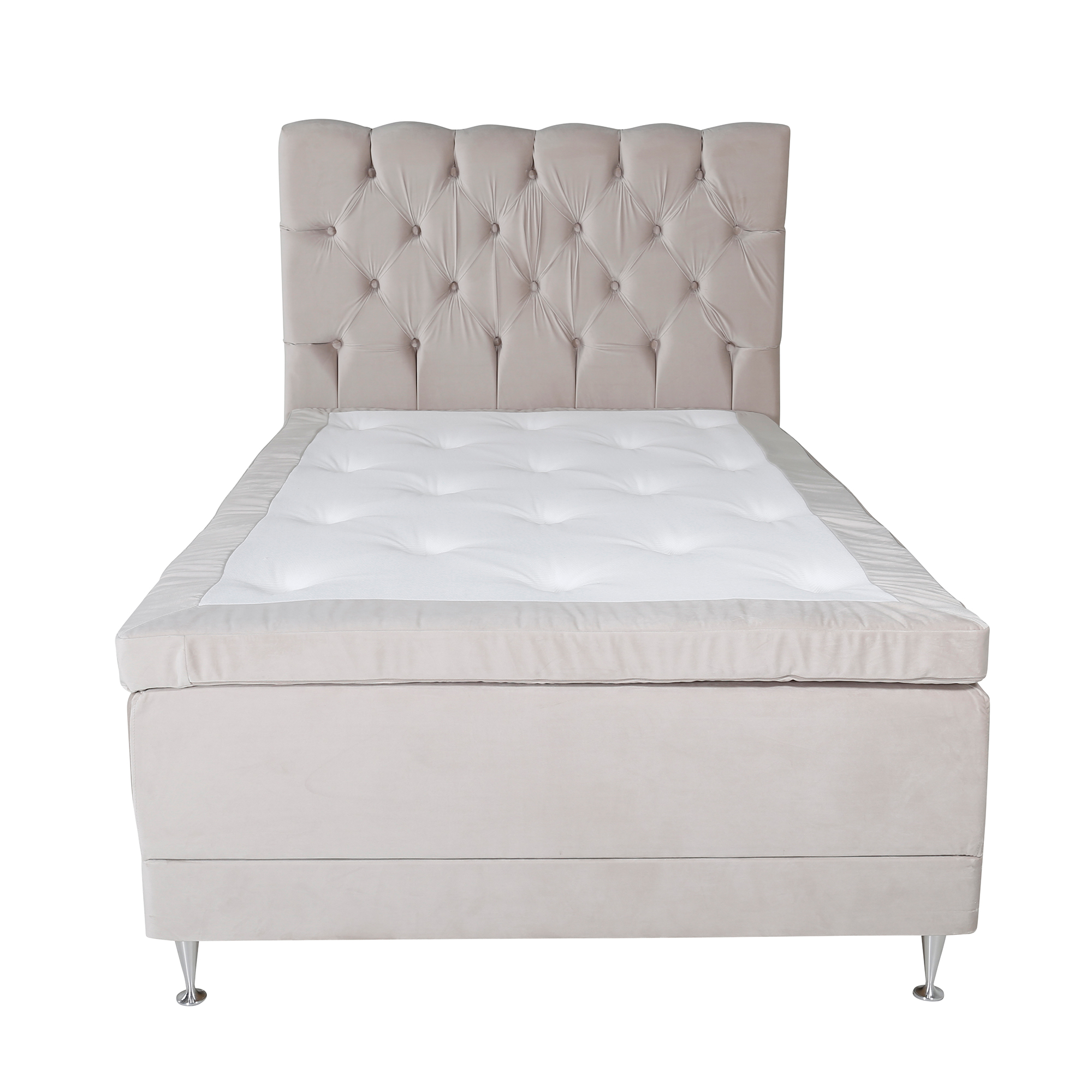 Ställbar Kontinentalsäng Venture Home Vickleby 120x200 Sammet med Sänggavel Sandvik 120