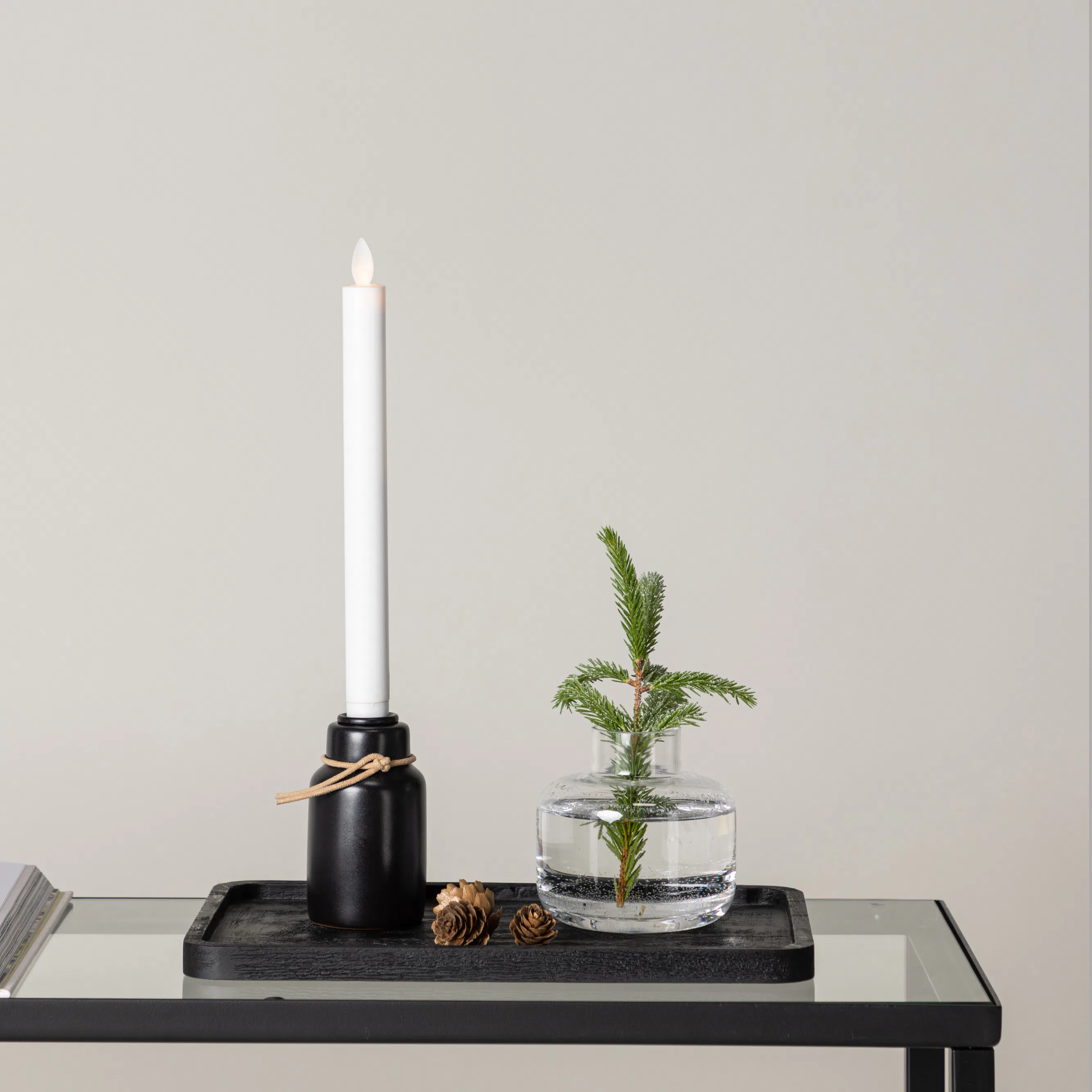 Ulricehamn Candlestick 7cm - Black / 7 cm