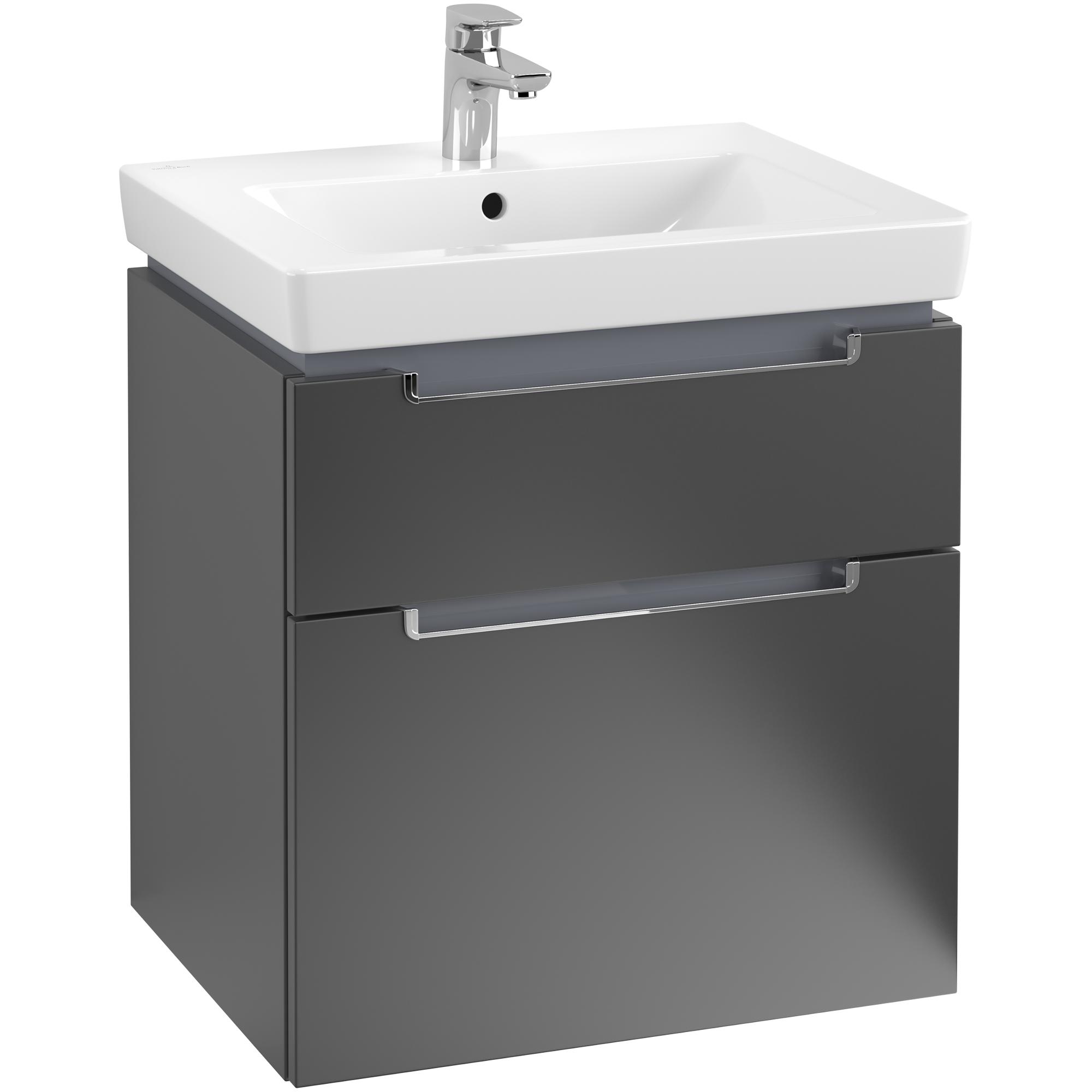 Tvättställsskåp Villeroy & Boch Subway 2.0 med 2 Lådor