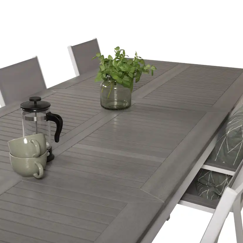 Matgrupp Venture Home Aleyna 224/324 med 8 Pincy Stolar