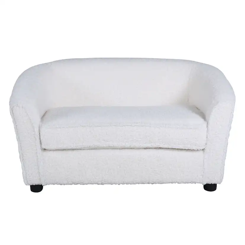 Barnsoffa Venture Home Måna Vit Teddy