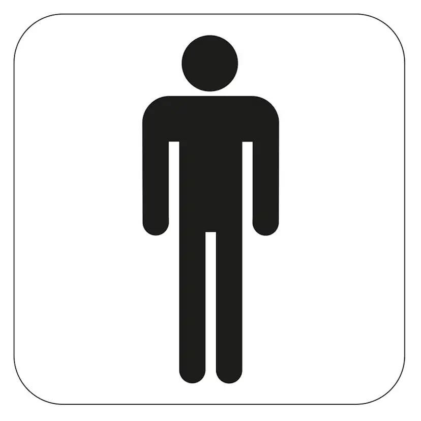 WC-Skylt Habo Herr