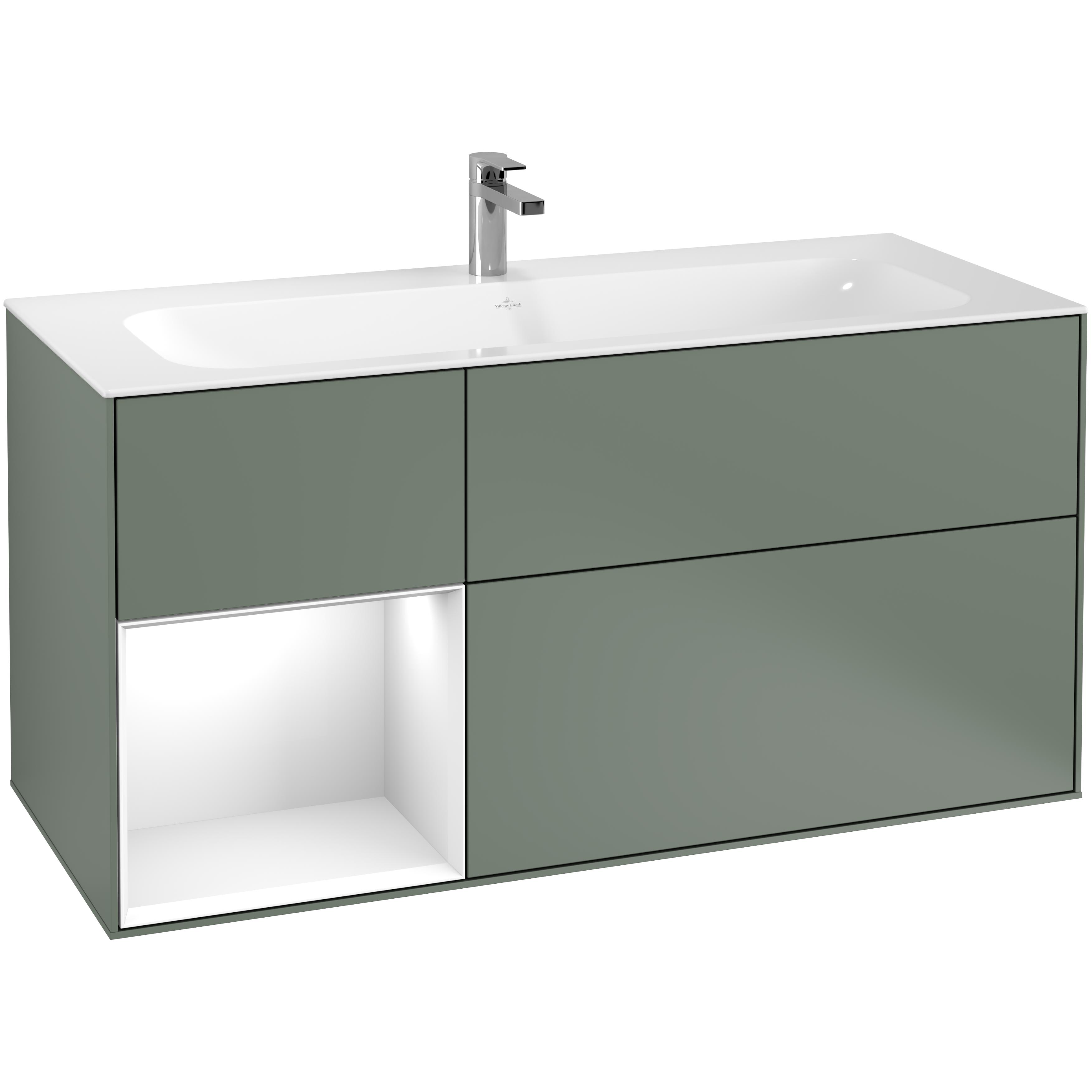 Tvättställsskåp Villeroy & Boch Finion med 3 Lådor och Hylla för Inbyggt Tvättställ
