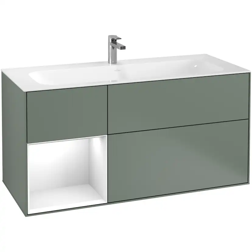Tvättställsskåp Villeroy & Boch Finion med 3 Lådor och Hylla för Inbyggt Tvättställ