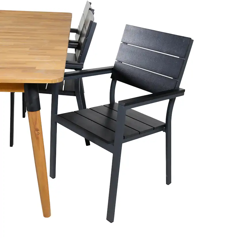 Matgrupp Venture Home Julle med 6 Livia Matstolar