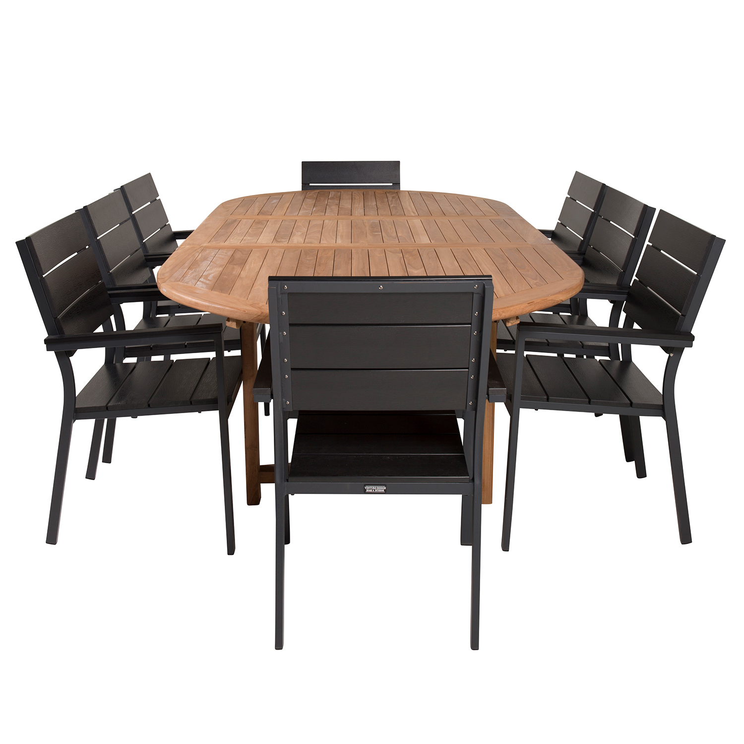 Matgrupp Venture Home Kenya 180-240x120 Teak med 8 Levels Karmstolar