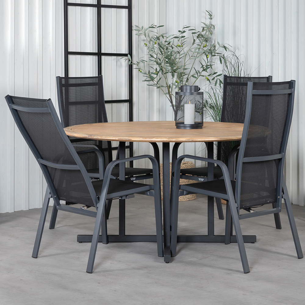 Matgrupp Venture Home Zurc med 4 Curz Matstolar