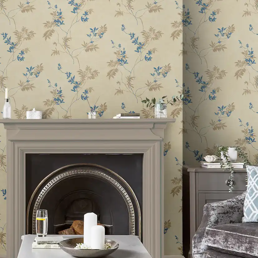 Tapet Laura Ashley Mari Guld 119841