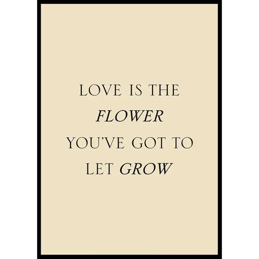 Poster Gallerix Love Is The Flower