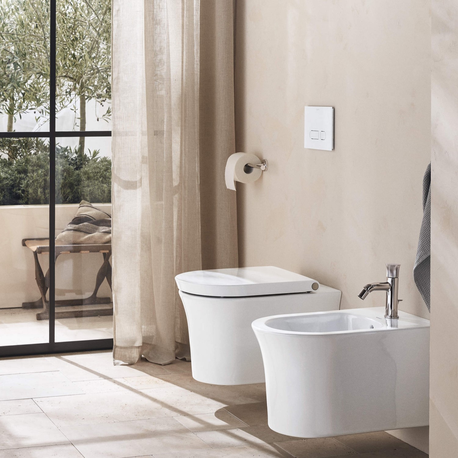 Vägghängd Toalettstol Duravit White Tulip HygieneFlush