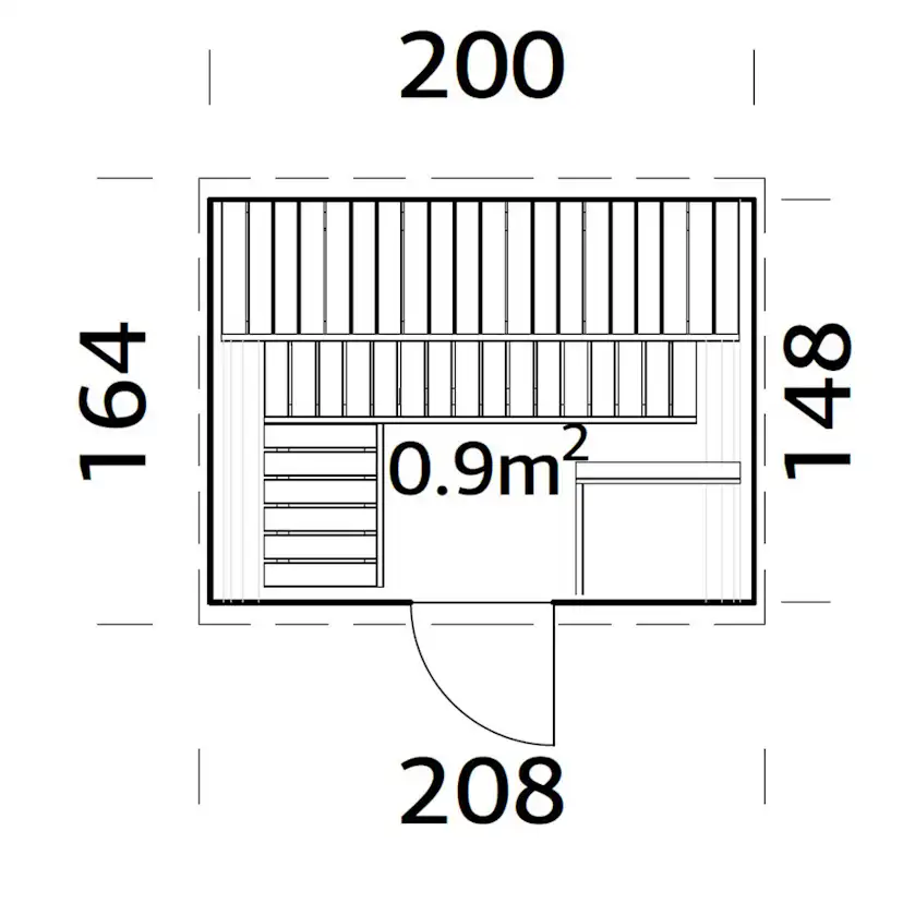 Bastutunna Palmako Anita 0,9 m2