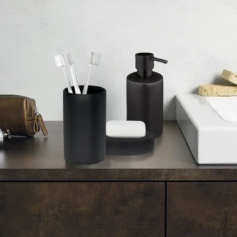 Tvålpump Tube Matt black Matt Svart