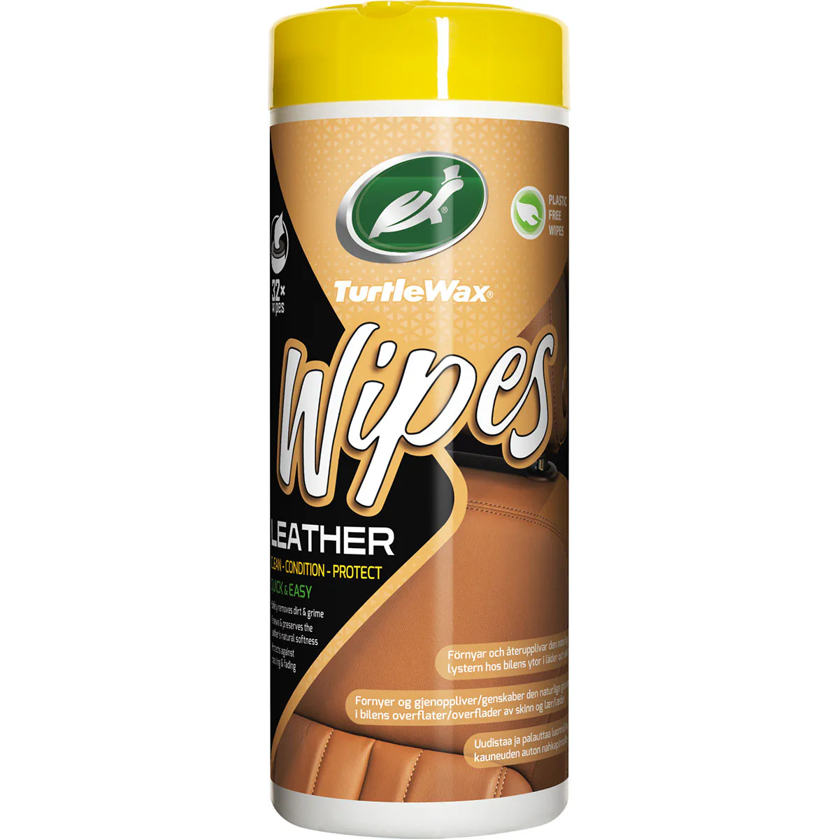 Wipes Turtle Wax Leather 32 st