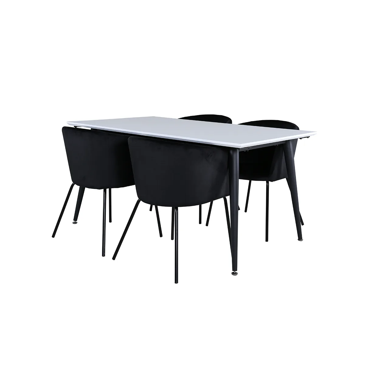 Matgrupp Venture Home Jolie med 4 Bergen Stolar Sammet