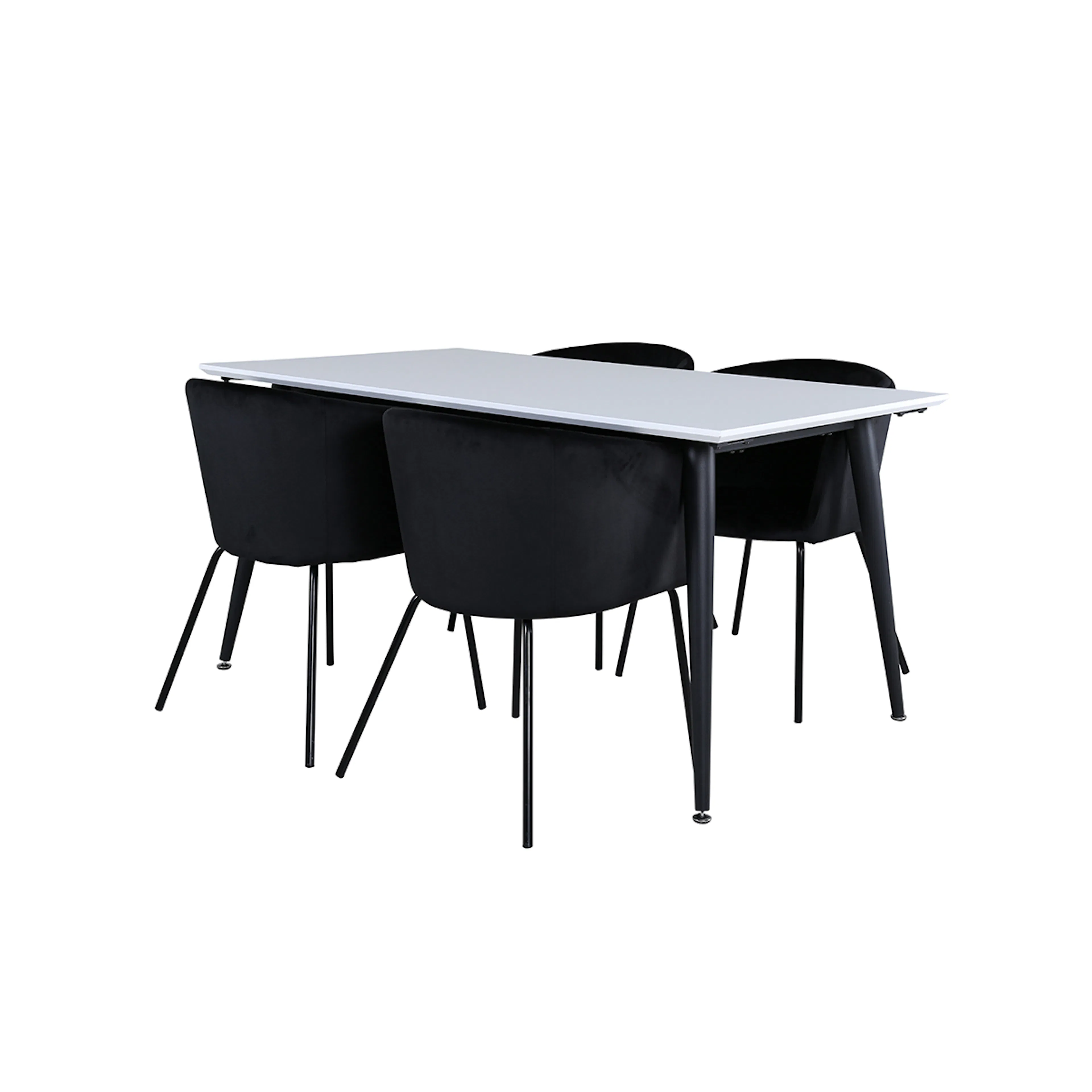 Matgrupp Venture Home Jolie med 4 Bergen Stolar Sammet