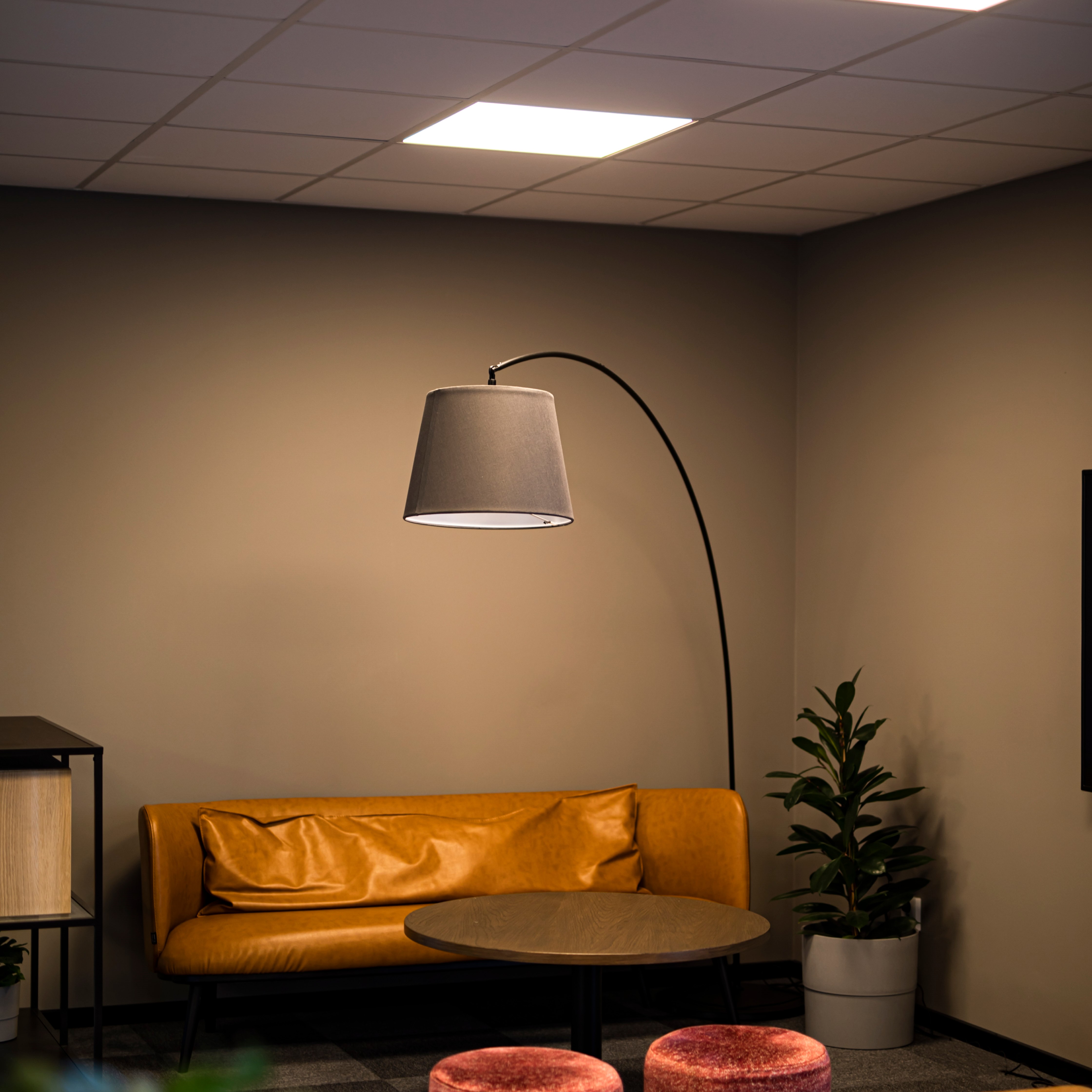LED-Panel Hide-a-lite Sky OP 830/840 DIM, Vit Aluminium