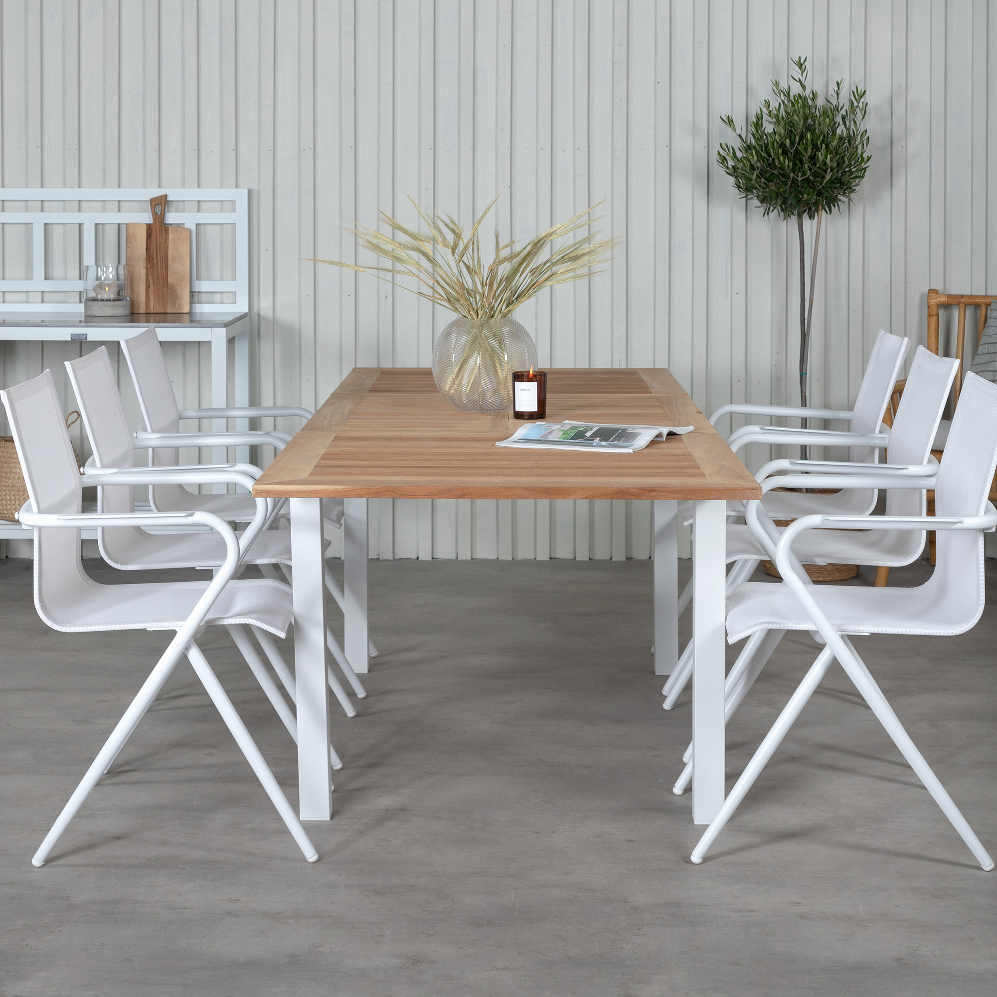 Matgrupp Venture Home Pave med 6 Act Stolar L: 160 cm